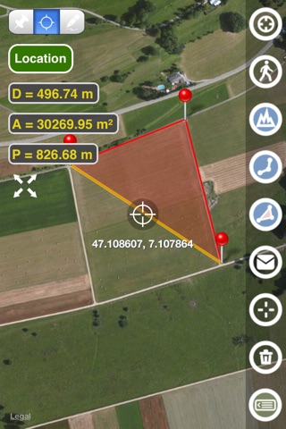 Planimeter GPS Area Measure screenshot 2