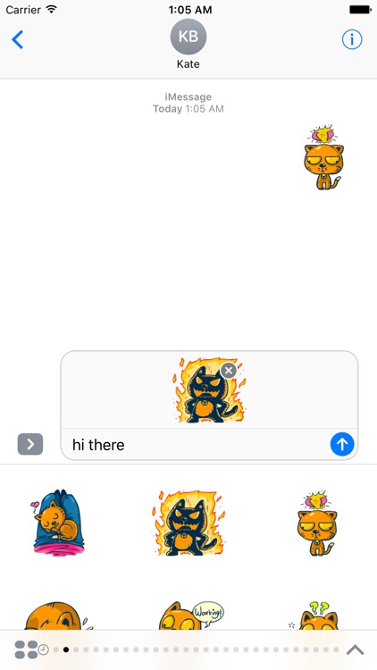 Dooral the silly cat - Stickers for iMessage
