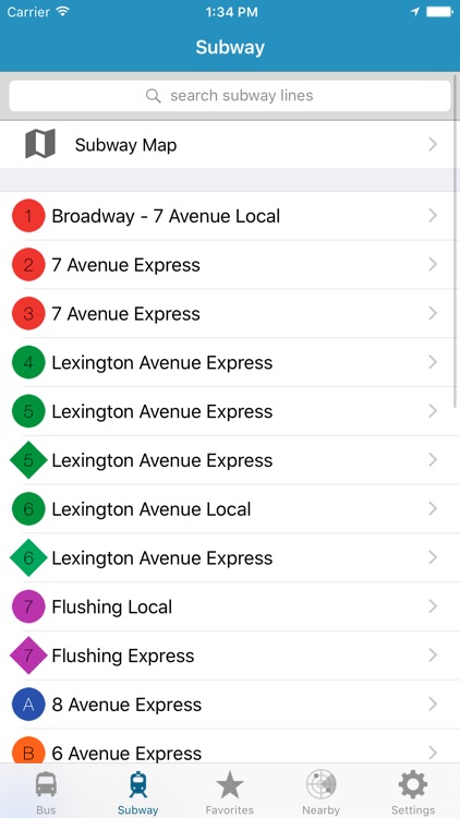 NY Subway & Bus - New York City (NYC) MTA Realtime Transit Tracker and Map