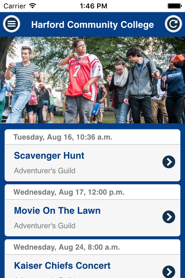 Harford Community College Events screenshot 2