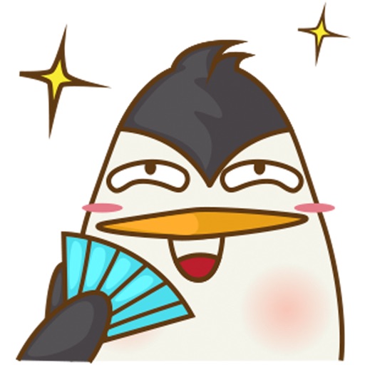 Lulu, the funny penguin for iMessage Sticker icon