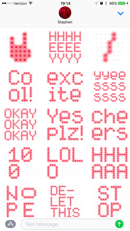 Next Stop: an LED-inspired font as a sticker pack screenshot-3