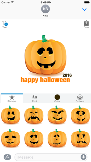 Halloween Pumpkin Jack O Lantern - Sticker Maker(圖3)-速報App