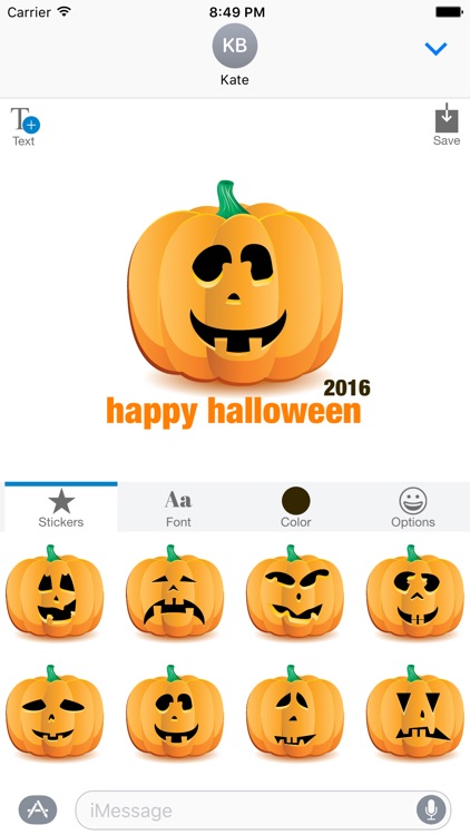 Halloween Pumpkin Jack O Lantern - Sticker Maker