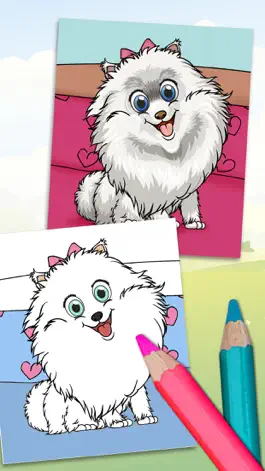 Game screenshot Paint pets in coloring book children apk