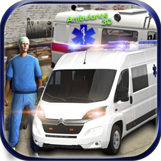 Ambulance Rescue Driver 3d 2016 : free game Icon