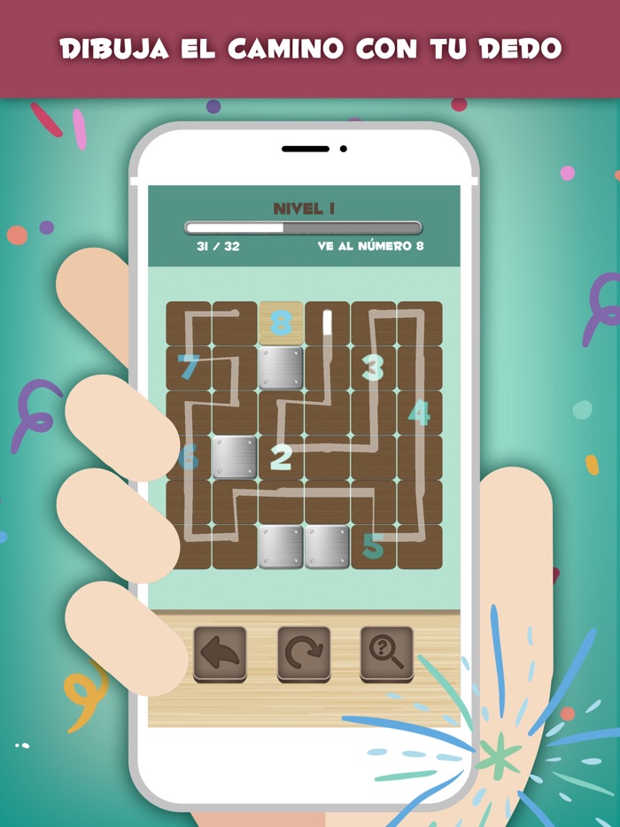 Conecta los bloques de números