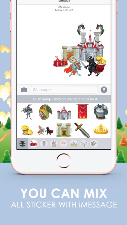 Castle Emoji Stickers Keyboard Themes ChatStick