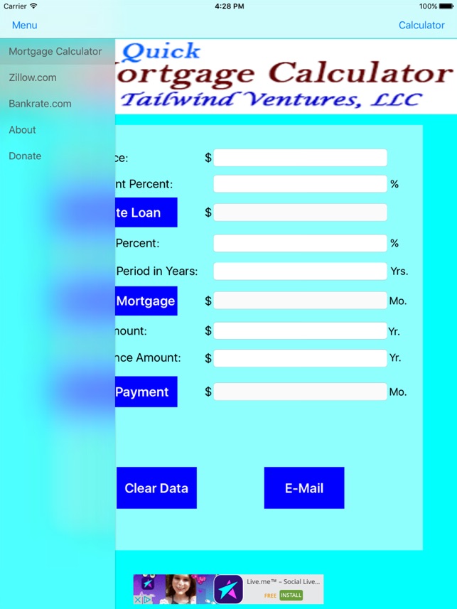 Quick Mortgage Calculator for iPad(圖2)-速報App