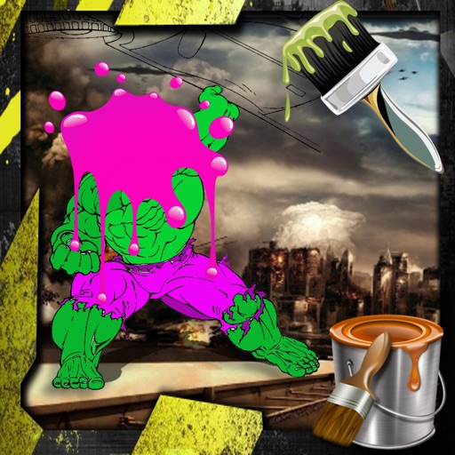 Coloring For Kids Game Hulk Version icon