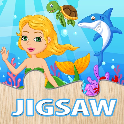 Mermaid Princess Puzzle Under Sea Jigsaw for Kids Icon