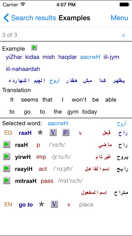 Egyptian Arabic Dictionary