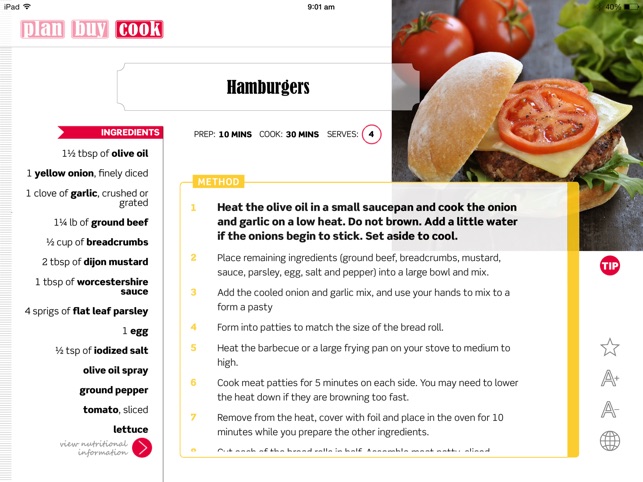 plan buy cook meal planner on the app store screenshots