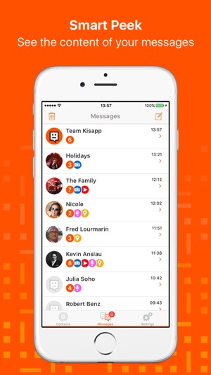 Kisapp - Smart Ephemeral and Encrypted Messenger(圖2)-速報App