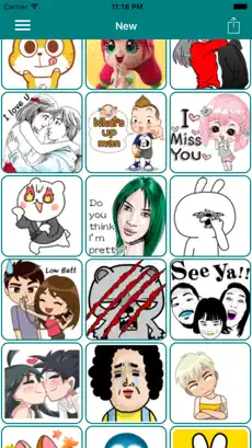 Imágen 1 Emoticon Stickers - Cool Romance Emojis for chat iphone
