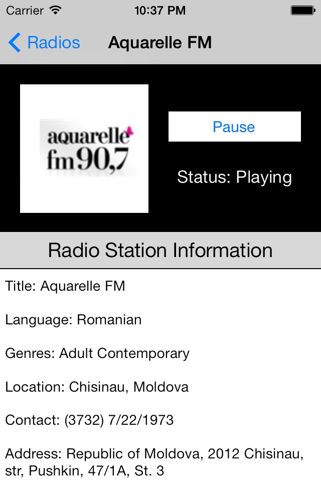 Moldova Radio Live Player (Romanian) screenshot 3