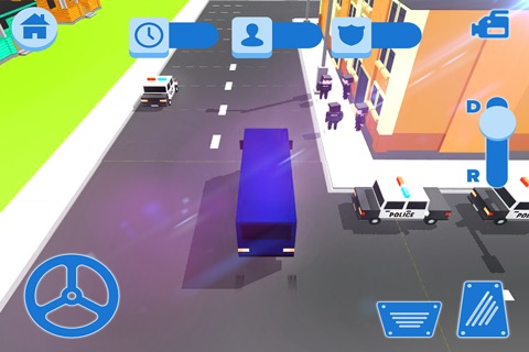 Blocky Police Prison Transport 3D screenshot 3