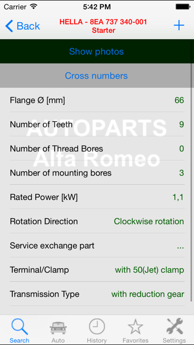 Autoparts for Alfa Romeo Screenshot 3