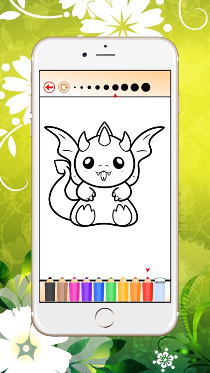 Coloring Book Dragon HD screenshot-3