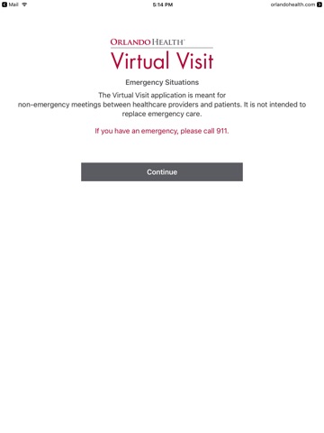 Orlando Health – Virtual Visit screenshot 2