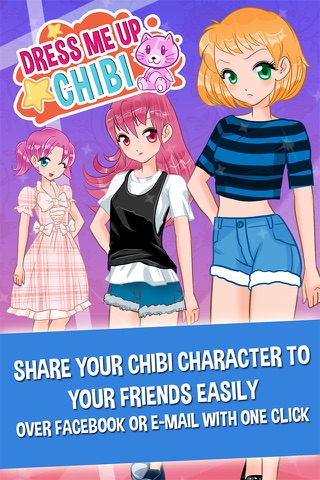 Chibi Princess Anime Fun Dress Up Games for Girls screenshot 3