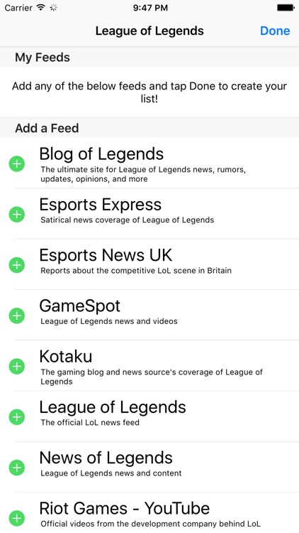 LoL News - A News Reader for League of Legends Fans