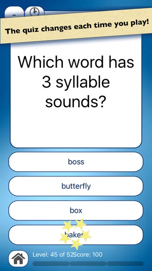 Learn to Count Syllables - Word Homeschooling Quiz(圖4)-速報App