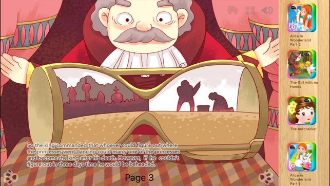 ‎Twelve Dancing Princesses Interactive Book iBigToy Screenshot