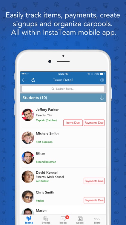 InstaTeam sports team manager screenshot-4