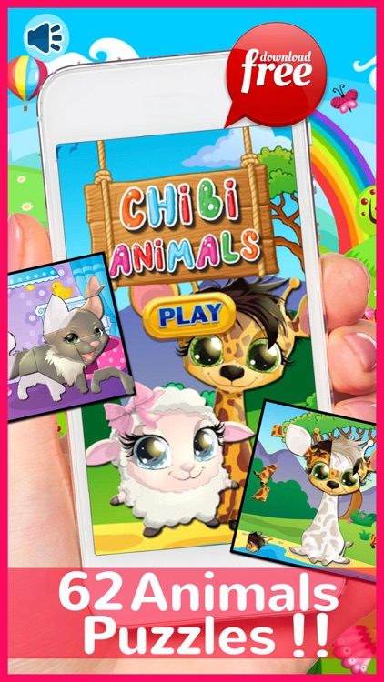 Chibi Animals Phonics Jigsaw Puzzle Games For Kids