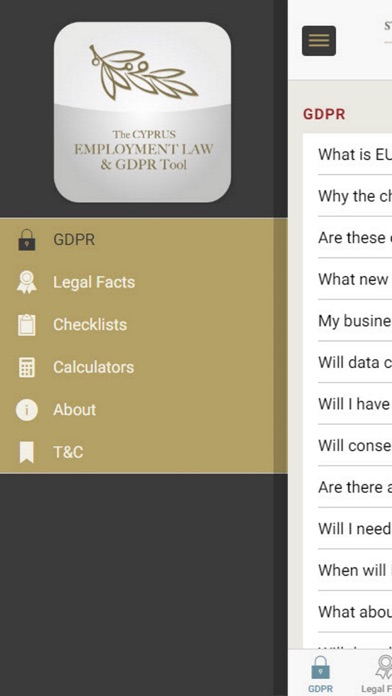 Employment Law and GDPR Tool screenshot 2