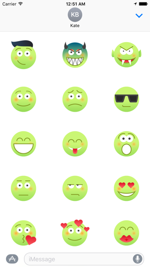 Urban Zombie Emoji 60+ Stickers