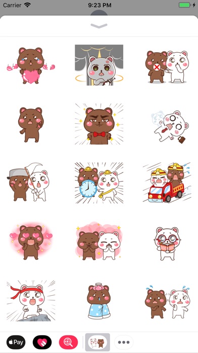 Couple Bear Animated Stickers screenshot 3