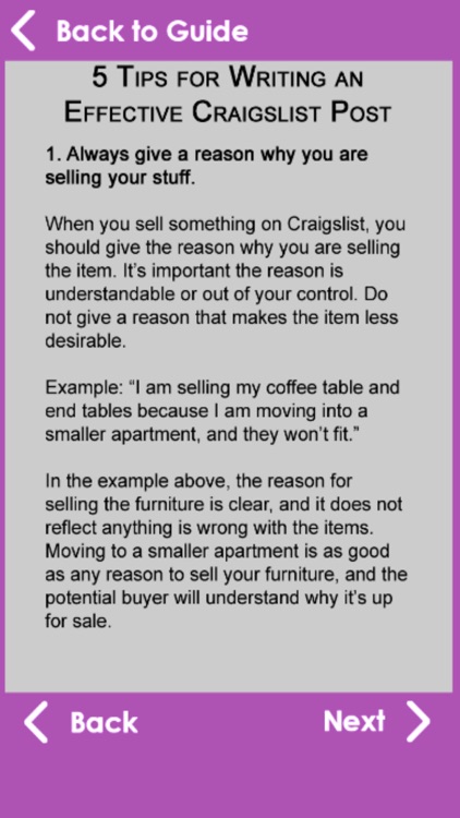 Best Sell Guide for Craigslist screenshot-4