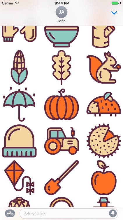 Fall Stickers - Autumn Emojis and Holiday Effects