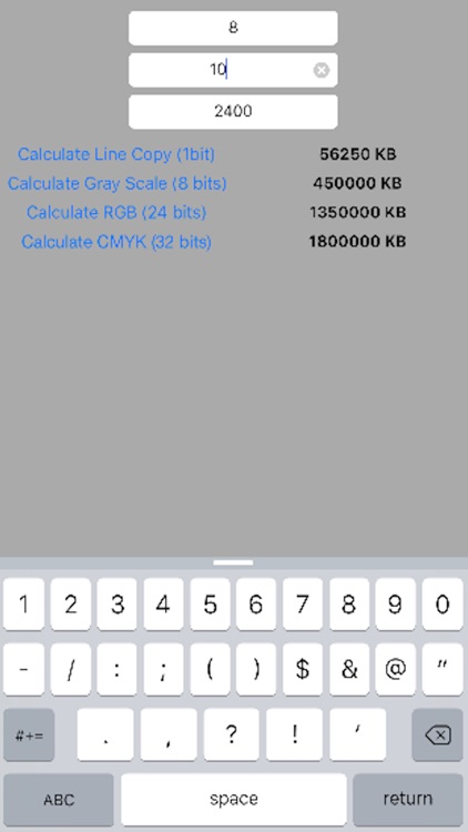 Pre-Press File Size
