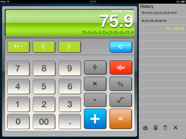 Calculator HD for iPad