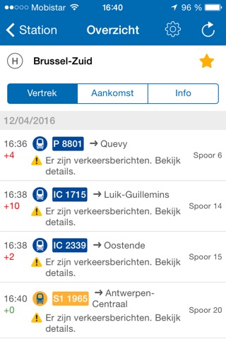 SNCB/NMBS for iPad screenshot 4