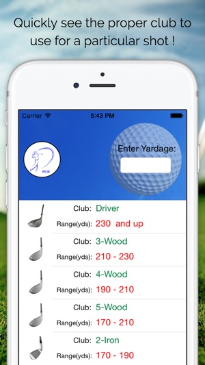 Pro Caddie Golf Club Selector