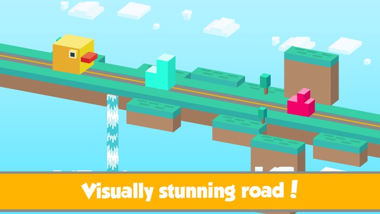 Blocky Tiny duck- Endless bouncy escape and sprint from The crossy City