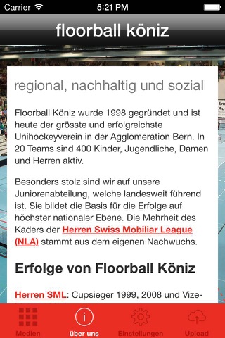 Floorball Köniz screenshot 4