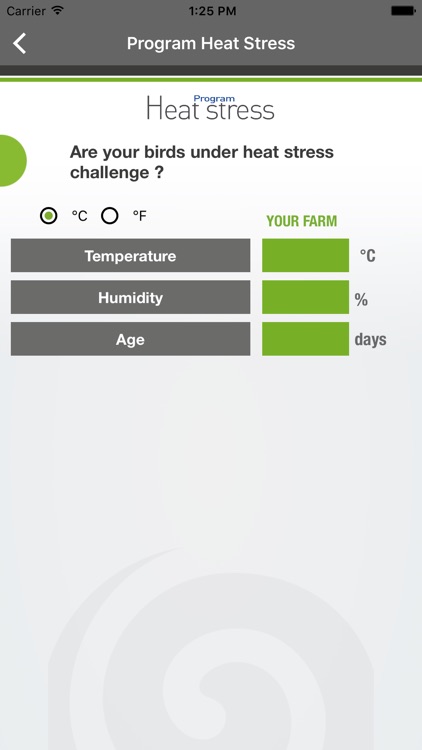 Program Heat stress Poultry