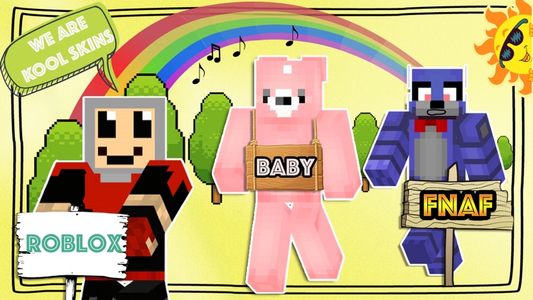 Fnaf Roblox And Baby Skins Free For Minecraft Pe By Huong Nguyen - kawaii free roblox skin