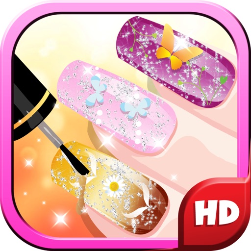 Pinky Polka Nail Painter : Girls Pajamas Night iOS App