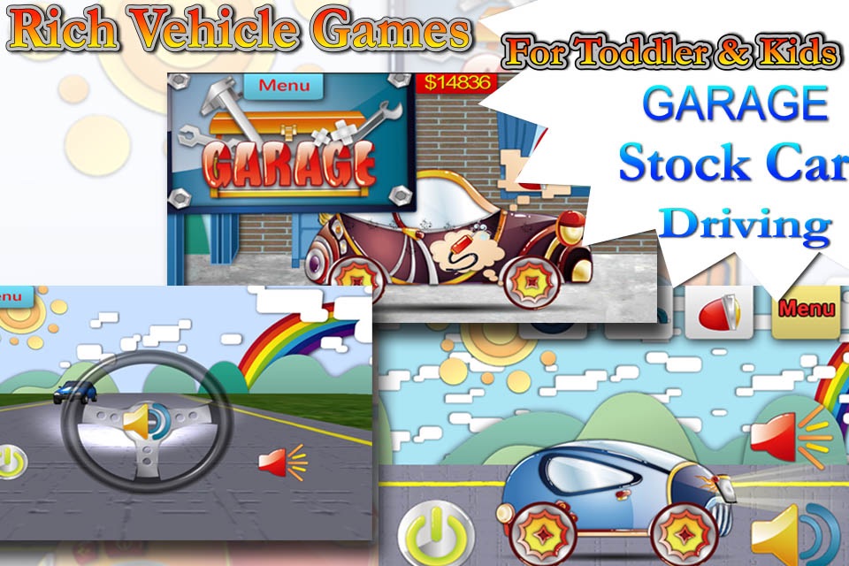 Infant car games repair & driving  for toddler kids and preschool child -  QCat screenshot 2
