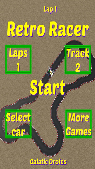 Retro Racer arcade race game screenshot 4