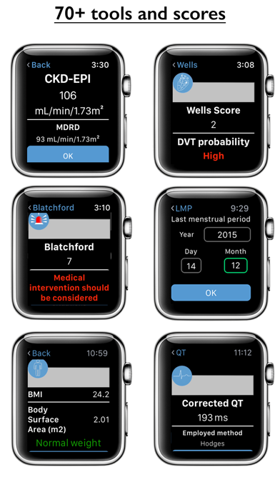 Medical Calc for Apple Watch screenshot 3