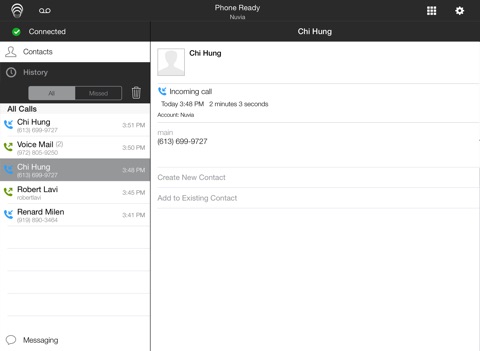 GENCom Unified Communications Client for iPad screenshot 3