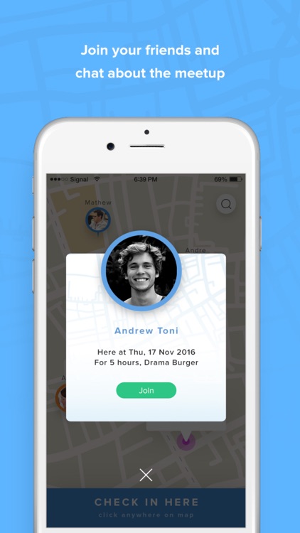 CheckMe - find your friends and organize meetups!