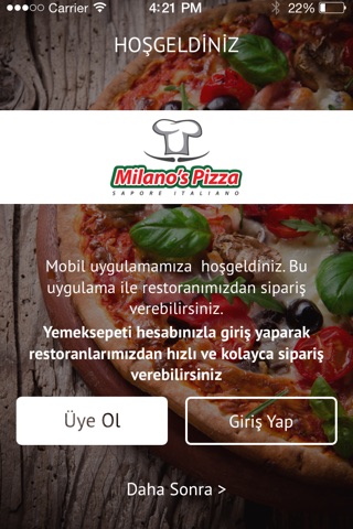 Milano's Pizza screenshot 2